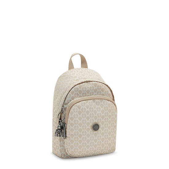 Kipling Delia Compact Printed Convertible Ryggsäck Beige | SE 1655UZ